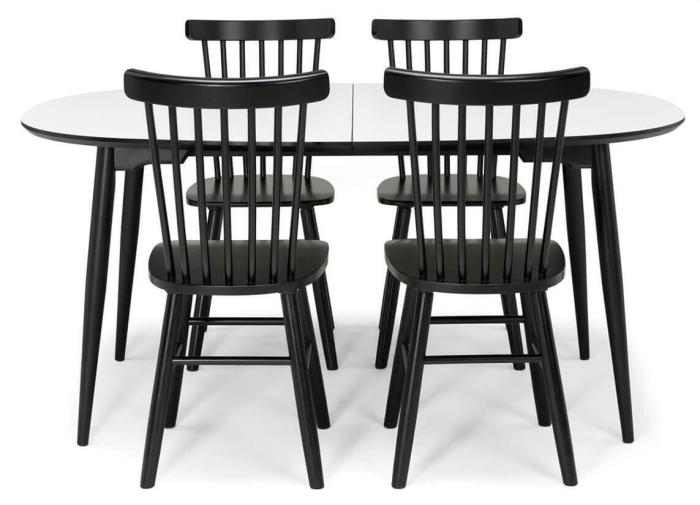 Bild 4, Timeless 1 Koniska Träben Svart - Haslev - Bonus Möbler