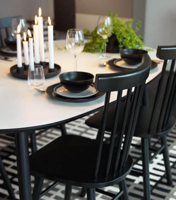 Bild 5, Timeless 1 Koniska Träben Svart - Haslev - Bonus Möbler