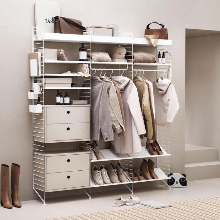 Bild 7, String Skohylla i Metall 58X30 cm Vit | String | Bonus Möbler