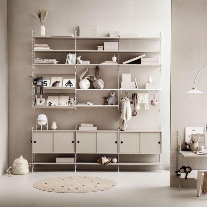 Bild 9, String Lådhurts 78X30 cm Beige | String | Bonus Möbler