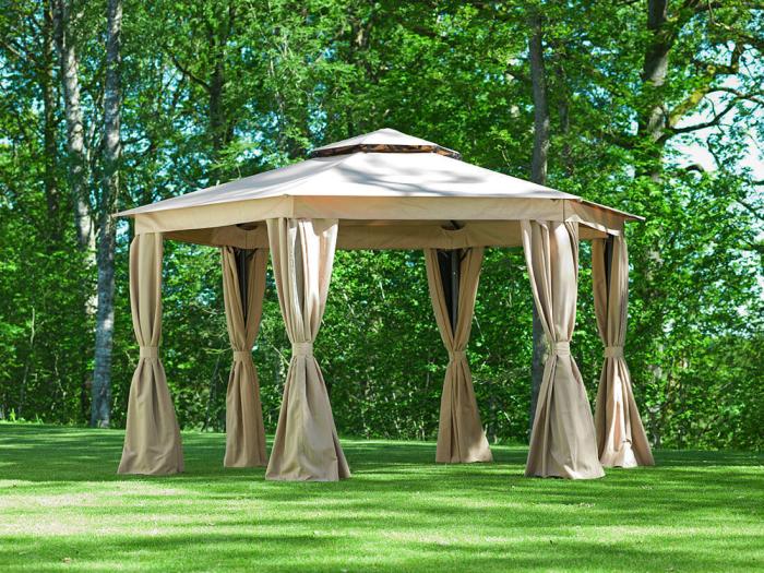 Bild 2, Luxor 6-kantig Ø400 cm Beige | Utgått | Bonus Möbler