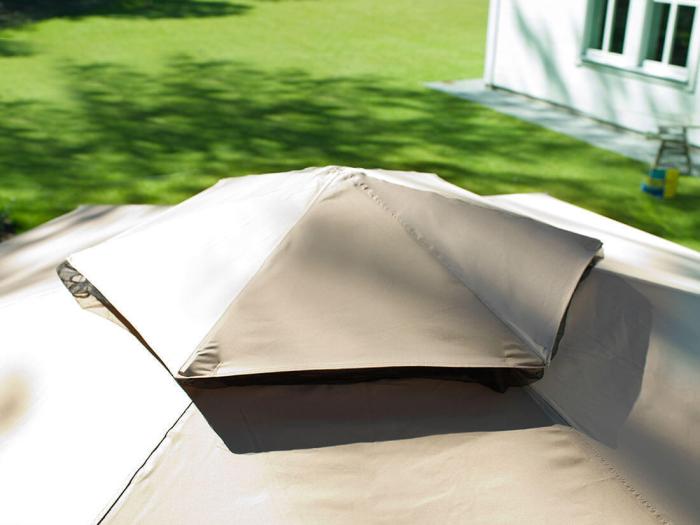 Bild 4, Luxor 6-kantig Ø400 cm Beige | Utgått | Bonus Möbler