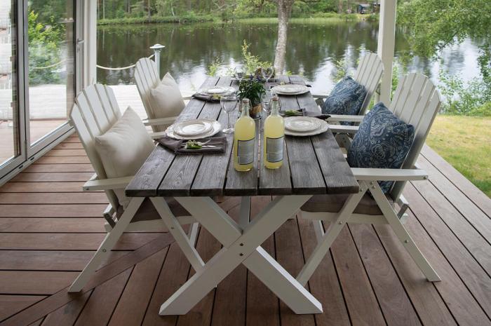 Bild 2, Shabby Chic 195X86 cm Grå / Vit - Hillerstorp - Bonus Möbler