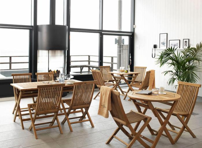 Bild 5, Turin Ø80 cm Teak - Brafab - Bonus Möbler