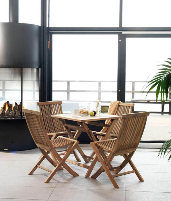 Bild 4, Turin 70X70 cm Teak - Brafab - Bonus Möbler