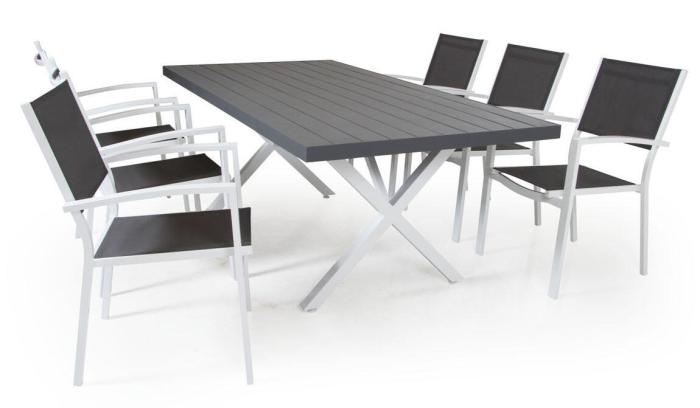 Bild 5, Weldon 200X97 cm Mattvit / Grå - Brafab - Bonus Möbler