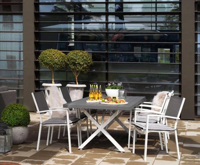 Bild 6, Weldon 200X97 cm Mattvit / Grå - Brafab - Bonus Möbler