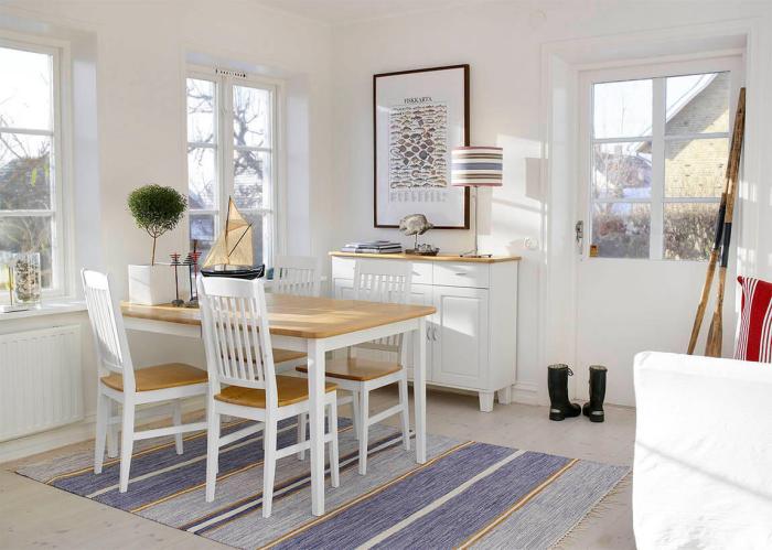 Bild 2, Boden 140-185X90 cm Björk / Vitlack | Utgått | Bonus Möbler