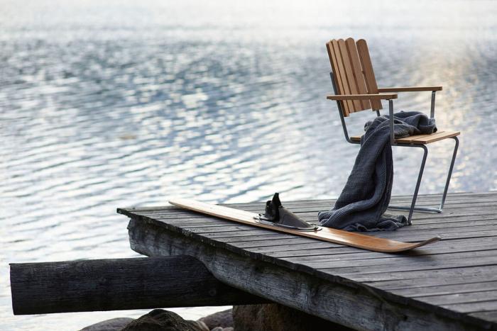 Bild 6, Fåtölj A2 Oljad Ek / Varmförzinkat Stativ - Grythyttan Stålmöbler - Bonus Möbler