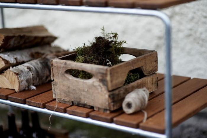 Bild 3, Avlastningsbord L105  Obehandlad Teak / Varmförzinkat Stativ - Grythyttan Stålmöbler - Bonus Möbler