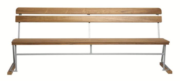 Bild 2, Soffa 5 Obehandlad Teak / Varmförzinkat Stativ - Grythyttan Stålmöbler - Bonus Möbler