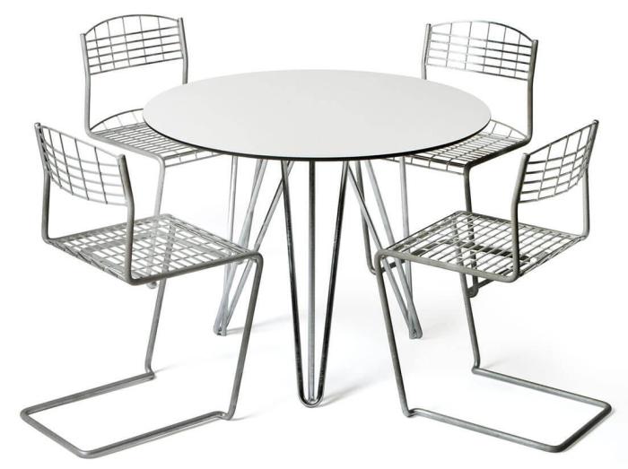 Bild 6, High Tech Bord Ø90 cm | Grythyttan Stålmöbler | Bonus Möbler