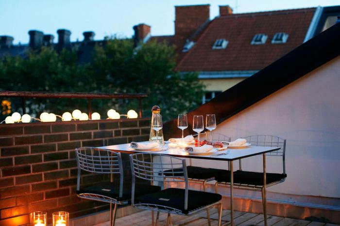 Bild 4, High Tech Bord 110X70 cm Vit Laminat / Varmförzinkat Stativ - Grythyttan Stålmöbler - Bonus Möbler