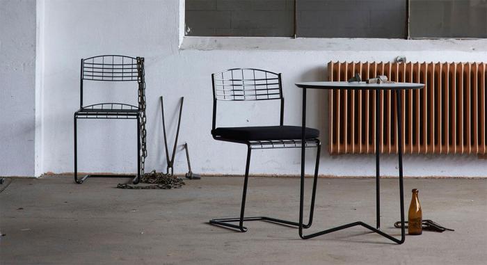 Bild 6, High Tech Bord Ø60 cm och Stolar Svart | Grythyttan Stålmöbler | Bonus Möbler