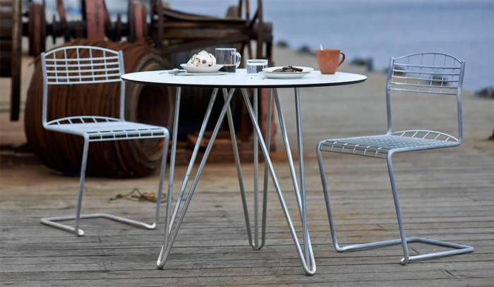 Bild 5, High Tech Bord Ø90 cm | Grythyttan Stålmöbler | Bonus Möbler