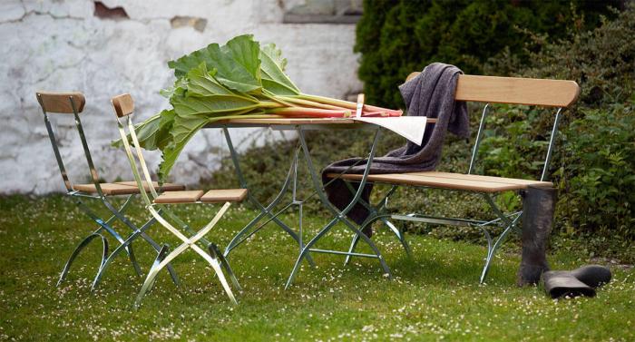 Bild 5, Bryggeristol Oljad Ek / Varmförzinkat Stativ | Grythyttan Stålmöbler | Bonus Möbler