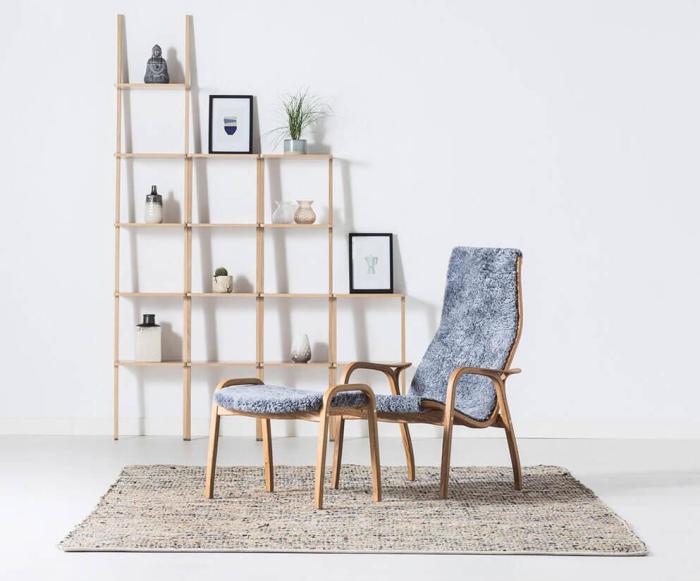 Bild 11, Lamino Oljad Ek Fårskinn Black | Swedese | Bonus Möbler