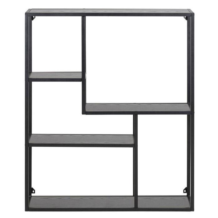 Bild 2, Seaford 3 Asymmetrisk Vägg Melamin Svart / Svart | Utgått | Bonus Möbler