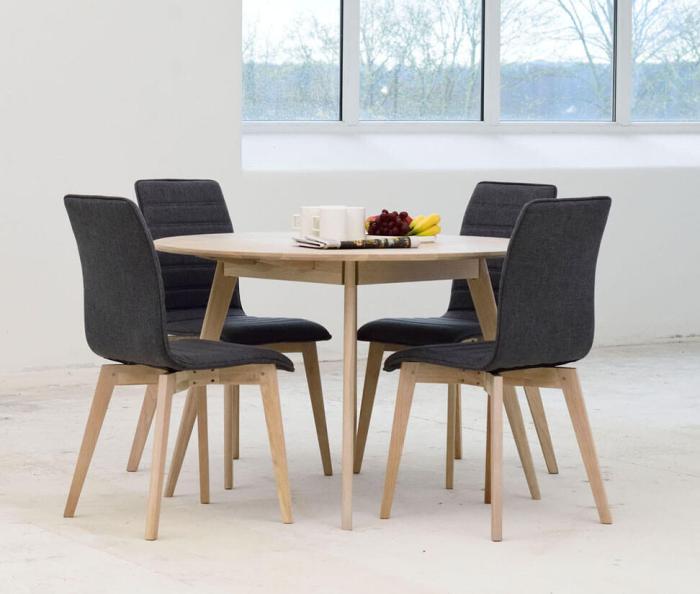 Bild 3, Yumi Ø115 cm Vitpigmenterad Ek - Rowico Home - Bonus Möbler