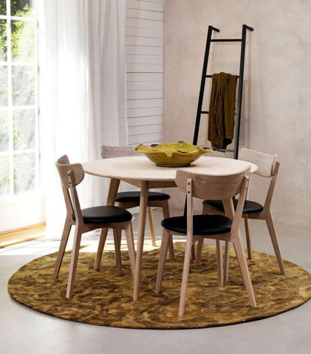 Bild 3, Yumi Ø115 och Ami Vitpigmenterad Ek - Rowico Home - Bonus Möbler