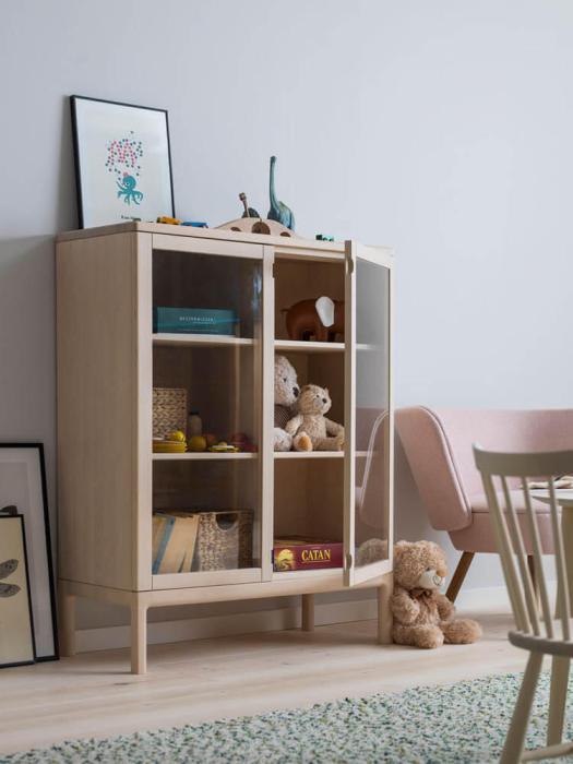 Bild 2, Prio Hög Björk Glasdörrar | Stolab | Bonus Möbler