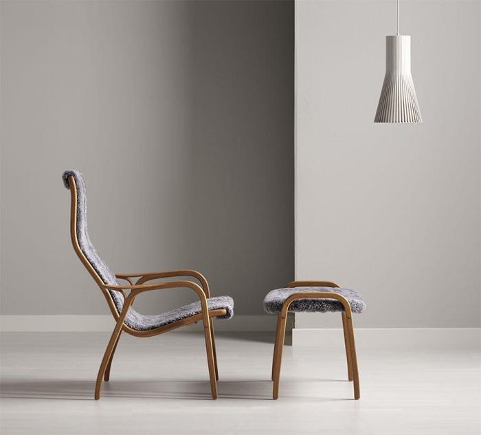 Bild 16, Lamino Oljad Ek Fårskinn Black | Swedese | Bonus Möbler