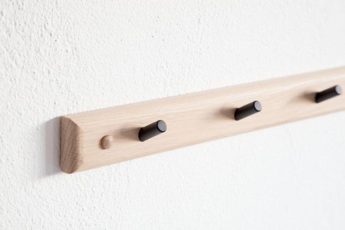 Bild 6, Lily 49 cm 4 krokar Lackad Ek | Oscarssons Möbel | Bonus Möbler