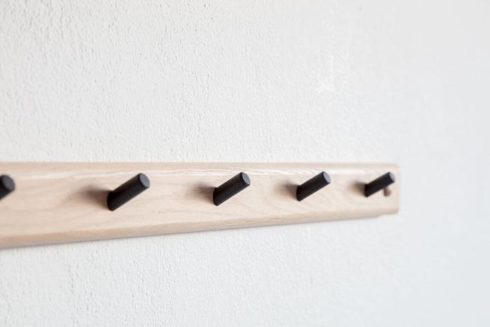 Bild 7, Lily 49 cm 4 krokar Lackad Ek | Oscarssons Möbel | Bonus Möbler