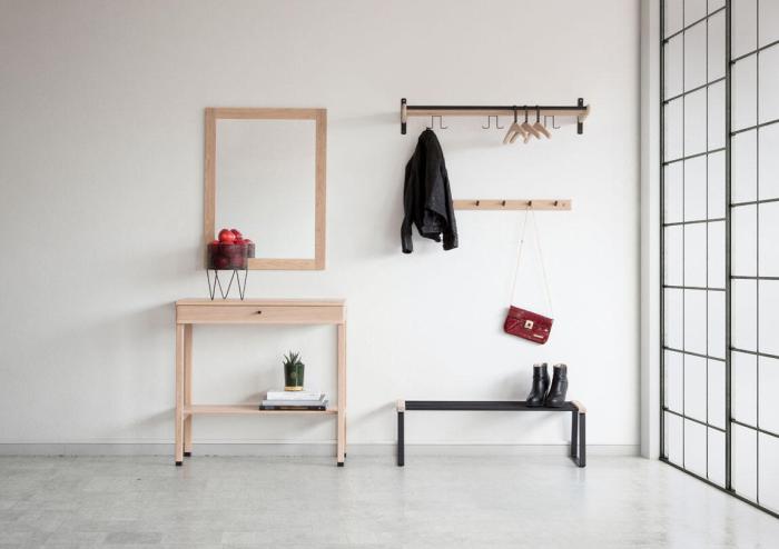 Bild 11, Lily 49 cm 4 krokar Lackad Ek | Oscarssons Möbel | Bonus Möbler