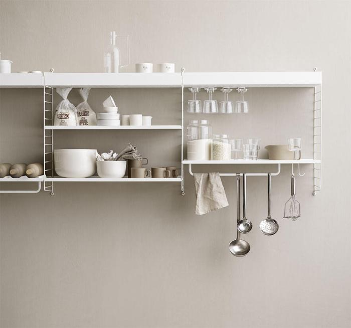 Bild 4, String Glashängare med Spjut 2-pack 30 cm Vit | String | Bonus Möbler