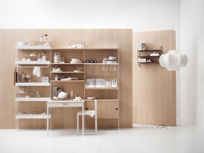 Bild 13, String Stång För Metallhyllplan 78 cm Vit | String | Bonus Möbler