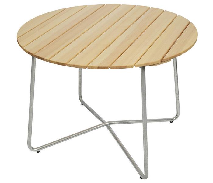 Bild 2, Bordsskiva Ø100 cm till bord 9A/9B 100 Obehandlad Furu | Grythyttan Stålmöbler | Bonus Möbler