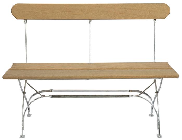 Bild 2, Bryggerisoffa Oljad Ek / Varmförzinkat Stativ | Grythyttan Stålmöbler | Bonus Möbler