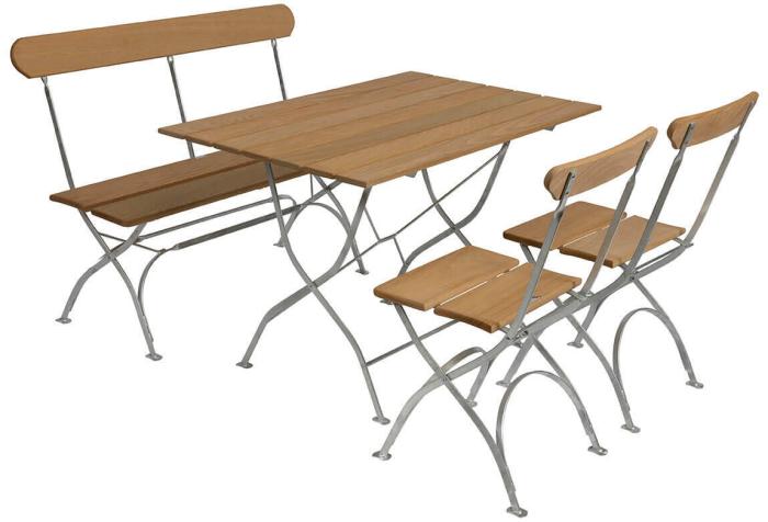 Bild 8, Bryggeristol Oljad Ek / Varmförzinkat Stativ | Grythyttan Stålmöbler | Bonus Möbler