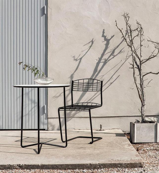 Bild 13, High Tech Bord Ø60 cm och Stolar Svart | Grythyttan Stålmöbler | Bonus Möbler