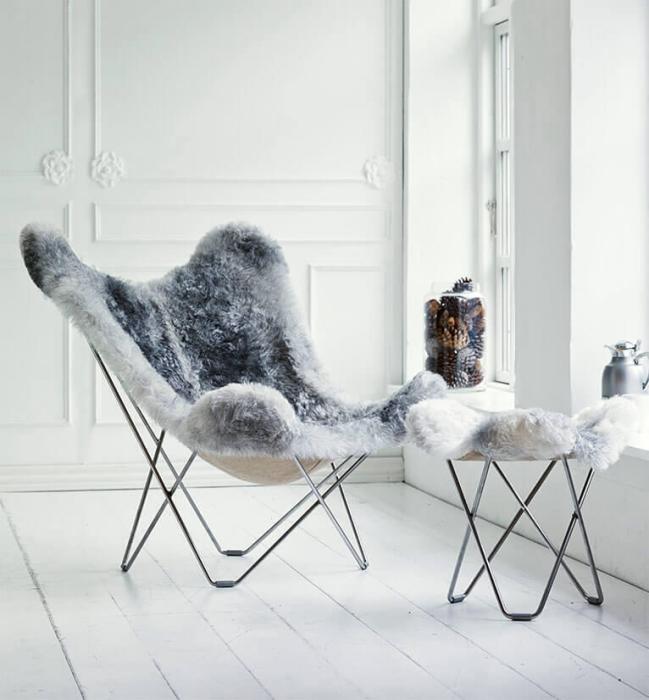 Bild 3, Iceland Mariposa Shorn Black | Cuero Design | Bonus Möbler