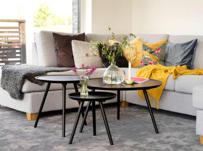 Bild 3, Daisy Runt 80 cm Svart | Rowico Home | Bonus Möbler