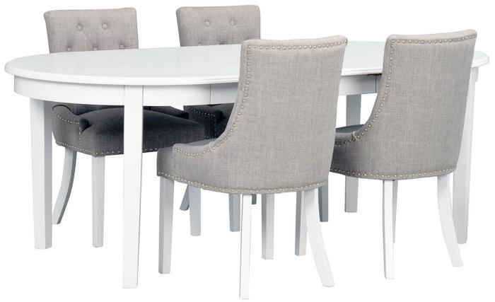 Bild 5, Koster Ovalt 163-208-253X103 cm Vit | Utgått | Bonus Möbler