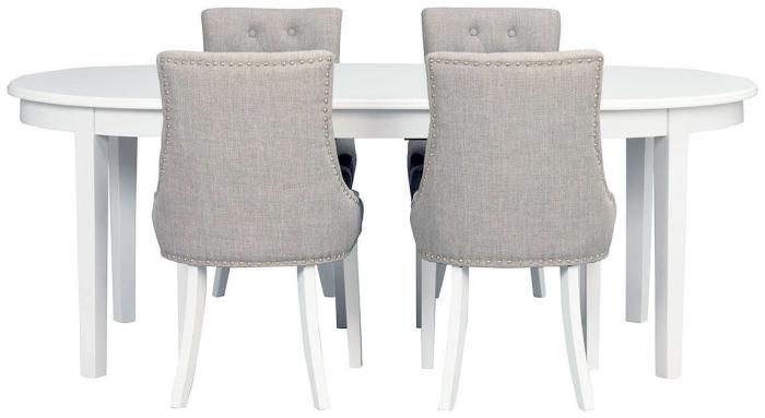 Bild 6, Koster Ovalt 163-208-253X103 cm Vit | Utgått | Bonus Möbler