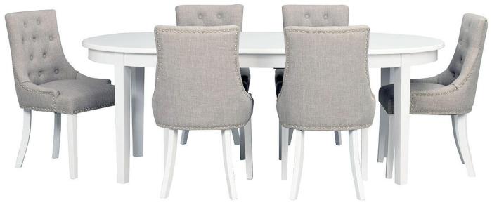 Bild 7, Koster Ovalt 163-208-253X103 cm Vit | Utgått | Bonus Möbler