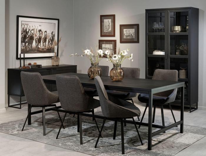 Bild 6, Everett Svartlackad ek / Svart | Rowico Home | Bonus Möbler