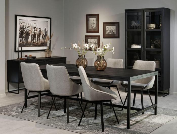 Bild 7, Everett Svartlackad ek / Svart | Rowico Home | Bonus Möbler