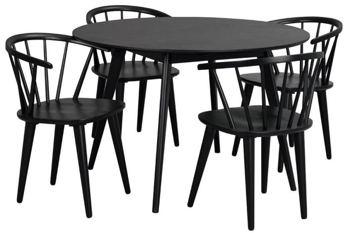 Bild 2, Yumi Ø115 och Carmen Svartlack - Rowico Home - Bonus Möbler