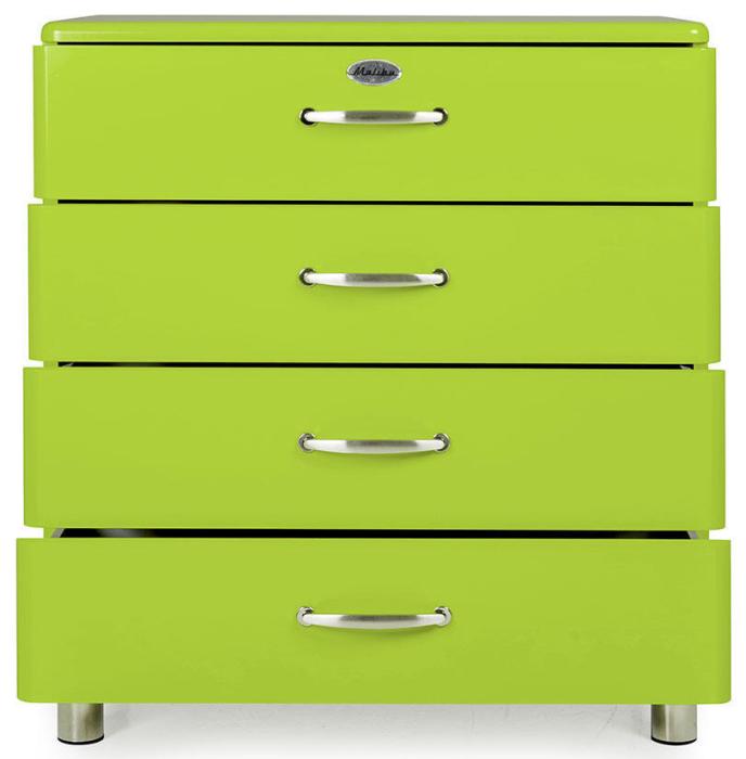 Bild 2, Malibu B86 cm 4 lådor Grön | Utgått | Bonus Möbler