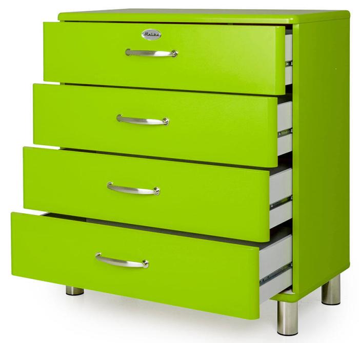 Bild 4, Malibu B86 cm 4 lådor Grön | Utgått | Bonus Möbler