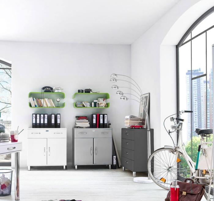 Bild 12, Malibu B86 cm 4 lådor Röd | Utgått | Bonus Möbler