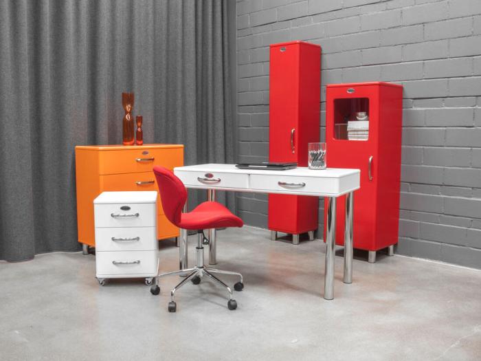 Bild 17, Malibu B86 cm 4 lådor Röd | Utgått | Bonus Möbler