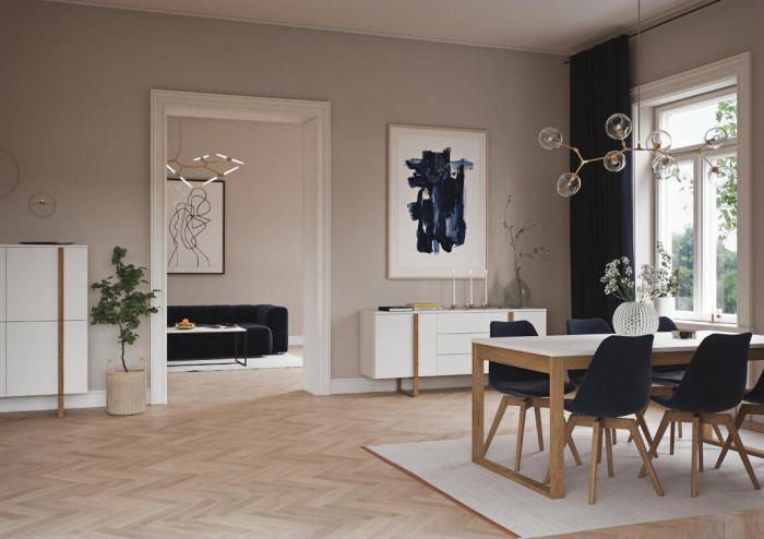 Bild 12, Birka 177 cm Antracit / Ek | Utgått | Bonus Möbler