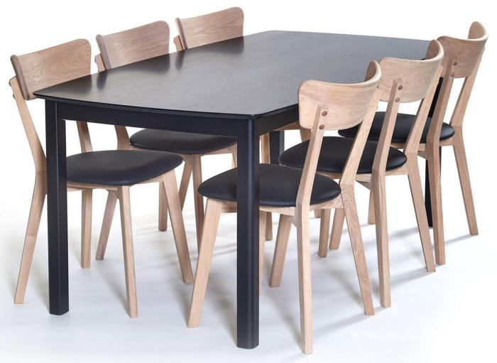 Bild 2, Marathon 180X90 cm Svartbetsad Ek - Bordbirger - Bonus Möbler