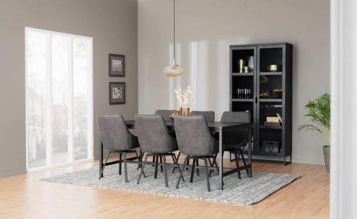 Bild 9, Everett Svartlackad ek / Svart | Rowico Home | Bonus Möbler